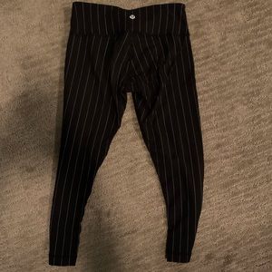 Lululemon Striped Capri Leggings